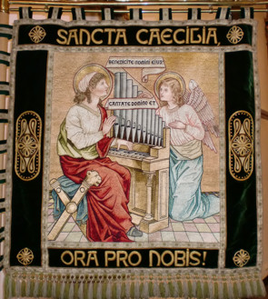 Kirchenfahne des Kirchenchores Issum